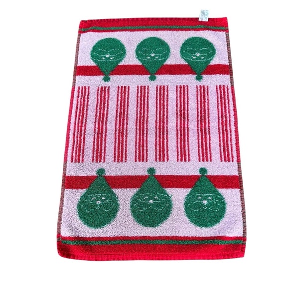 VTG Casa Fina by Saydah Christmas Holiday Hand Towels Santa Poinsettia Korea - Picture 5 of 14